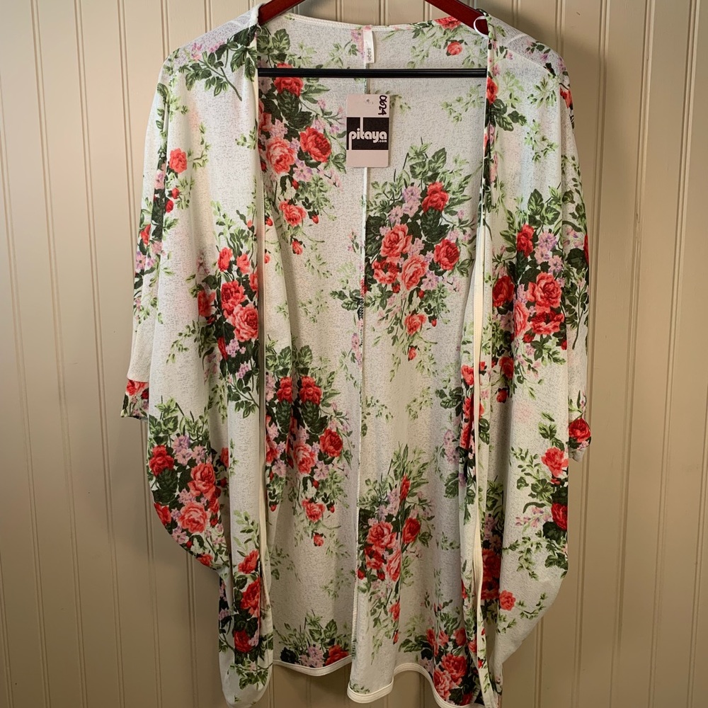 Sage Floral Kimono